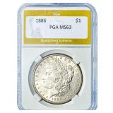 1886 Morgan Silver Dollar PGA MS63