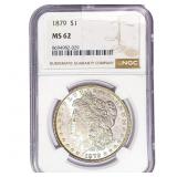 1879 Morgan Silver Dollar NGC MS62