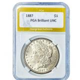 1887 Morgan Silver Dollar PGA Brilliant UNC