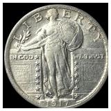 1917 Type 2 Standing Liberty Quarter CLOSELY  UNC