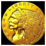 1910 Indian Head $2.50 Gold Quarter Eagle UNCIRCUL