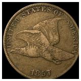 1857 Flying Eagle Cent NEARLY UNCIRCULATED