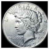 1927 Silver Peace Dollar CLOSELY UNCIRCULATED