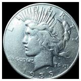 1935-S Silver Peace Dollar NEARLY  UNCIRCULATED