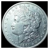 1901 Silver Morgan Dollar NEARLY UNCIRCULATED
