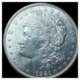 1921-D Silver Morgan Dollar CHOICE AU