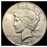 1935-S Silver Peace Dollar NEARLY  UNCIRCULATED