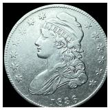 1836 Silver Capped Bust Half Dollar NEARLY  UNCIR