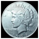 1935-S Silver Peace Dollar CLOSELY  UNCIRCULATED