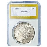 1889 Morgan Silver Dollar PGA MS63