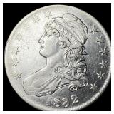 1832 Capped Bust Half Dollar CLOSELY  UNCIRCULATE