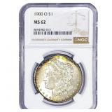 1900-O Morgan Silver Dollar NGC MS62
