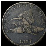 1857 Flying Eagle Cent NEARLY UNCIRCULATED