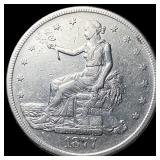 1877-S Silver Trade Dollar CLOSELY  UNCIRCULATED