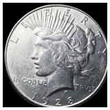 1928-S Silver Peace Dollar CLOSELY  UNCIRCULATED