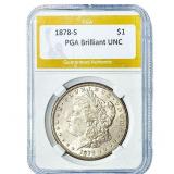 1878-S Morgan Silver Dollar PGA Brilliant UNC