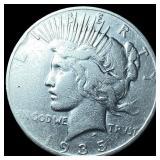 1935-S Silver Peace Dollar ABOUT UNCIRCULATED