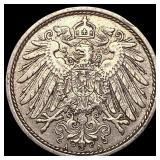 1911 Germany Silver 10 Pfenning
