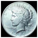 1921 Silver Peace Dollar CLOSELY UNCIRCULATED