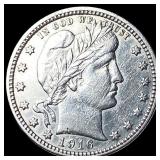 1916-D Silver Barber Quarter CLOSELY  UNCIRCULATE
