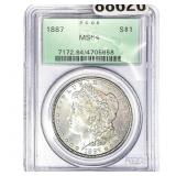 1887 Morgan Silver Dollar PCGS MS64