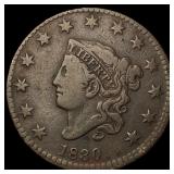 1830 Coronet Head Large Cent LIGHTLY CIRCULATED