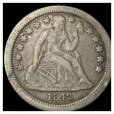 1842-O Seated Liberty Dime ABOUT UNCIRCULATED