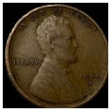 1909-S Lincoln Wheat Cent ABOUT UNCIRCULATED