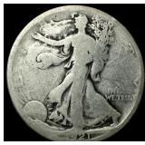 1921-D Silver Walking Liberty Half Dollar  NICELY