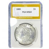 1889 Morgan Silver Dollar PGA MS64