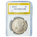 1878-S Morgan Silver Dollar PGA Brilliant UNC
