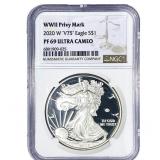 2020-W Silver Eagle NGC PF69 Ultra Cameo