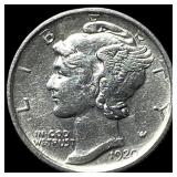 1920-S Silver Mercury Dime CHOICE AU