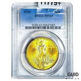 1928 $20 Gold Double Eagle PCGS MS63