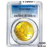1904 $20 Gold Double Eagle PCGS MS63
