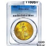 1924 $20 Gold Double Eagle PCGS MS63