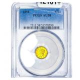 1942/1 Mercury Silver Dime PCGS AU55