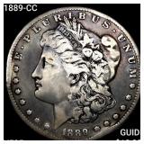 1889-CC Morgan Silver Dollar ABOUT UNCIRCULATED