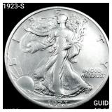 1923-S Walking Liberty Half Dollar CLOSELY UNCIRCU