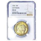1857 Rare Gold Dollar NGC AU58
