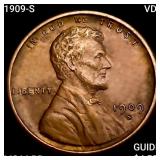 1909-S VDB Wheat Cent CHOICE BU RB