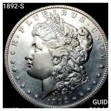 1892-S Morgan Silver Dollar CHOICE AU