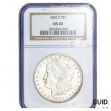 1882-S Morgan Silver Dollar NGC MS66