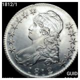 1812/1 Capped Bust Half Dollar CLOSELY UNCIRCULATE