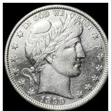 1899 Silver Half Dollar (Barber) CHOICE AU
