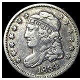 1834 Capped Bust Half Dime NEARLY  UNCIRCULATED