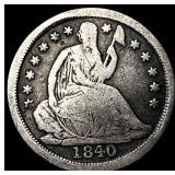 1840-O Silver Seated Liberty Half Dime NICELY  CI