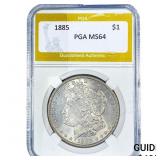 1885 Morgan Silver Dollar PGA MS64