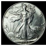 1942-D Silver Walking Liberty Half Dollar  UNCIRC