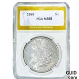 1889 Morgan Silver Dollar PGA MS65